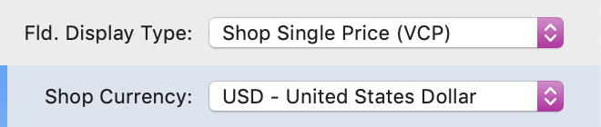 Shop Single Price (VCP)